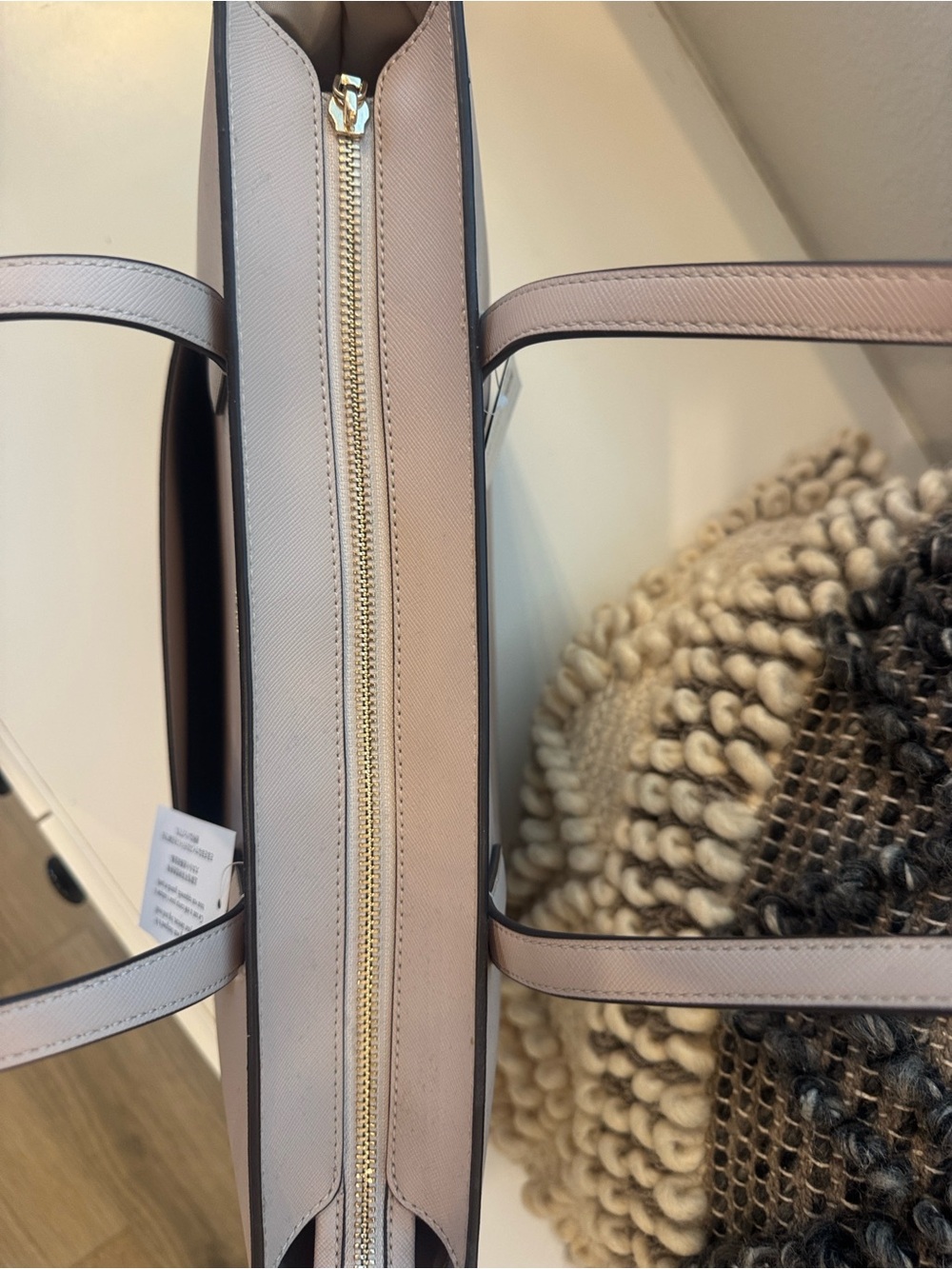Kate Spade Staci Tote Set - Lilac/ Leather Tote with Matching Pouch - Picture 10 of 14